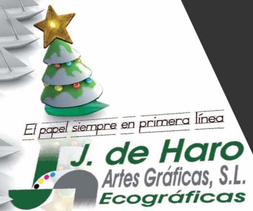 J. de Haro Artes Gráficas, S.L., les desea Felices Fiestas